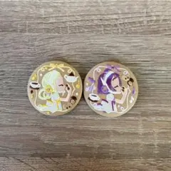 おジャ魔女どれみ　刺繍缶バッジ　おんぷ　ももこ　2点セット