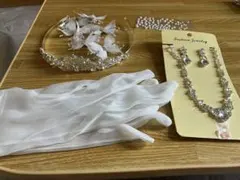 結婚式 新婦小物セット 【アクセサリー/グローブ等】