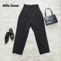 ミラオーウェン 後ろゴム太目テーパードパンツ 22年モデル