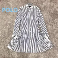 POLO RALPH LAUREN ストライプ シャツワンピース　S 150のサムネイル
