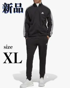 adidas スウェット 上下セット3ストライプス トラックスーツメンズ　XL