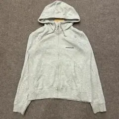 【R328】 mont-bell ジップアップパーカー サイズM グレー 灰色
