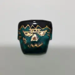 七宝焼 No.1373 フランケンシュタイン 帯留orブローチ 手作り
