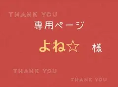 よね☆様専用ページです。