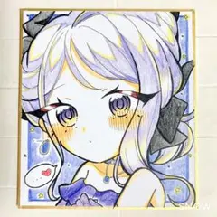 9*8様 【一点物】 手描き 原画 女の子イラスト 猫耳 コピック