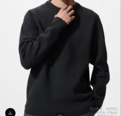 ウォッシャブルミラノリブクルーネックセーター 09ブラック M