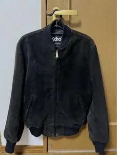 Schott　ショット　size36　レザージャケット　スエード　ブラック