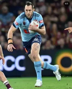 【海外Lサイズ】NRL ＮＳＷ・ブルーズ 2025ホームジャージ ヨーモデル