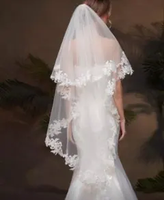 【新品未使用】刺繍　ウェディングベール　ブライダル　挙式　花嫁　前撮り　結婚式