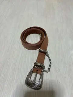 JIEDA ジエダ　ウエスタン　ベルト　キャメル　　スェード