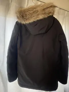 【美品】UNIQLO ブラックダウンジャケット ファー取り外し可能