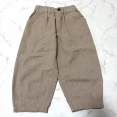 Samantha Mos2 ヘリンボーン柄 パンツ キッズ ベージュ 110のサムネイル