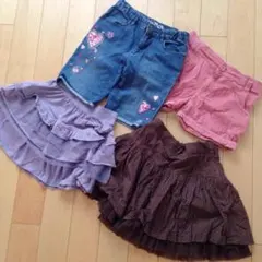 GAP♡150ボトムスセット♡デニムパンツ♡ショートパンツ♡フリルスカート♡
