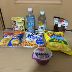 お菓子と飲料水の詰め合わせのサムネイル