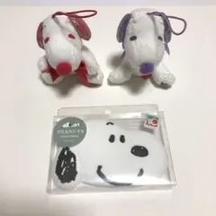 スヌーピー ぬいぐるみ2体とミラーセット