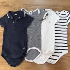 プチバトー　ロンパース　セット