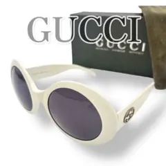GUCCI archive サングラス カートコバーン 白 ラウンド ロゴ