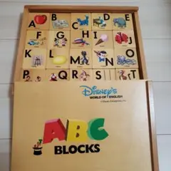ＤＷＥ　ディズニー　ABCブロック　40ピース　英語遊び　積み木　積木