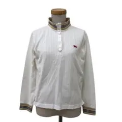 B1 BURBERRY GOLF 長袖 ポロシャツ シャツ トップス M