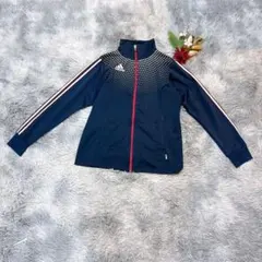 adidas アディダス（L）長袖 ジャージ トラックジャケット ジップアップ