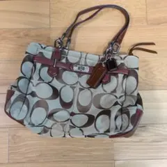 Coach ロゴパターン ハンドバッグ 中型