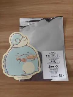 すみっコぐらし　たぬきのまんまるレストラン　ビッグステッカー　とかげ