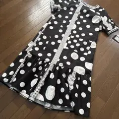 新品タグ付き♡ ロングワンピース　襟リブ　切り替え　ゆったり楽ちん　ムームー