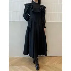 EIMY ISTOIRE シアースクエアフリルロングワンピース