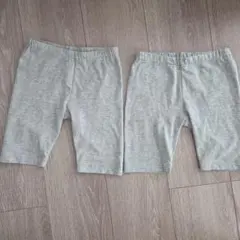 UNIQLO BABY グレー レギンス ポケット付き 2枚セット 100cm