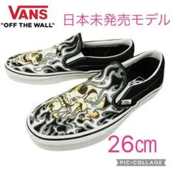 超希少！日本未発売モデル！VANS クラシックスリッポン　スカル　26センチ