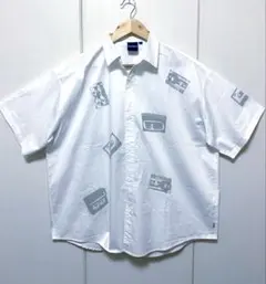 完売品　interbreed 90s デザインプリント　ホワイト半袖シャツのサムネイル