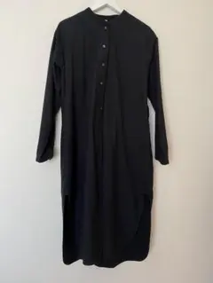 MUJI Labo 起毛ツイルワンピース　黒　L