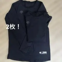 DESCENTE BASEBALL アンダーシャツ ブラック 140 2枚