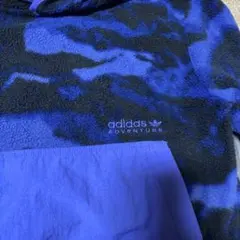 adidas ADVENTURE フリース パーカー ブルー