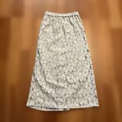 花柄レース ロングスカートのサムネイル