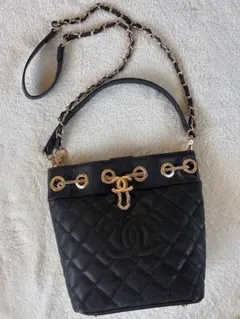 CHANEL ハンド ショルダーバッグ ノベルティ 未使用品 シャネル 巾着型