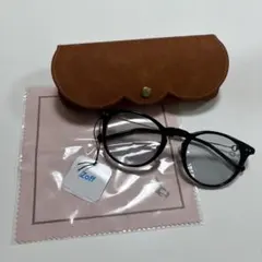 zoff 鹿の間 SHIKANOMA クラウンパント型クリアサングラス オリーブ