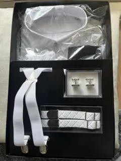 結婚式　新郎　タキシード　小物　8点セット