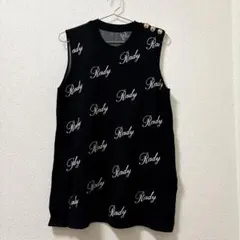 Rady ノースリーブロゴニットワンピース