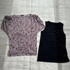 COMME CA ISM トップス ノースリーブ 2枚セットのサムネイル