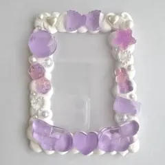 【No.561】ホイップデコケース B8 トレカケースデコ　パープル