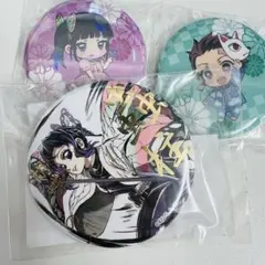 鬼滅 缶バッジ　コミケ C105 くじ　胡蝶しのぶ　箔押し　カナヲ　ホロ　炭治郎