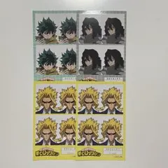 僕のヒーローアカデミア証明写真風ステッカー 4枚まとめ売り