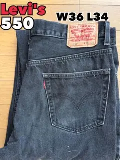 神サイズ！Levi's 550 Mexico W38 L29 製 先染めブラック - メルカリ