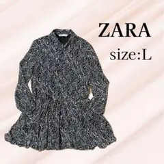 zara ひざ丈ワンピース