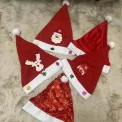 クリスマス サンタ帽子 5点セット　❤︎