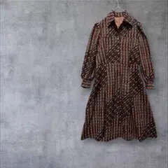 美品☆サラマリカ ワンピース コットンチェックシャーリングドレス