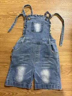 タイムセール　140センチ　デニム　オーバーオール