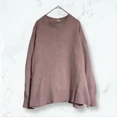 a3319 グラシール ロッソ ニット ピンク L クルーネック 長袖 秋冬