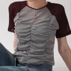 イーサオブ RAGLANSLEEVE GATHER SHEER TOPSのサムネイル